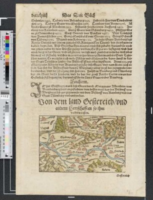 Von dem land Oestereich / und andern Herrschafften so ihm underworffen