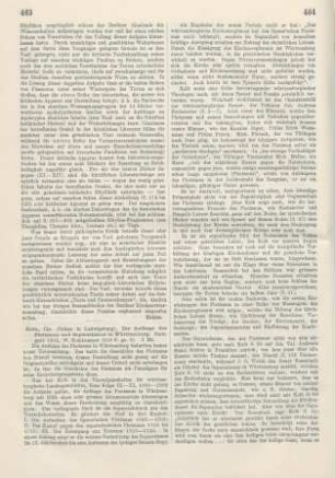 463-466 [Rezension] Kolb, Christoph von, Die Anfänge des Pietismus und Separatismus in Württemberg