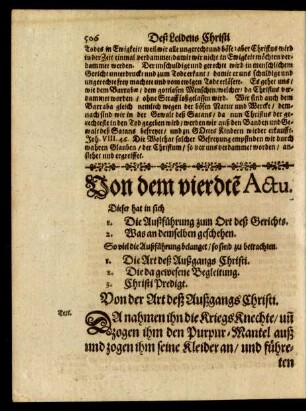 Von dem vierdte[n] Actu