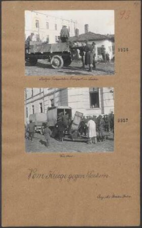 Bulgarischer Verwundetentransport in Semlin