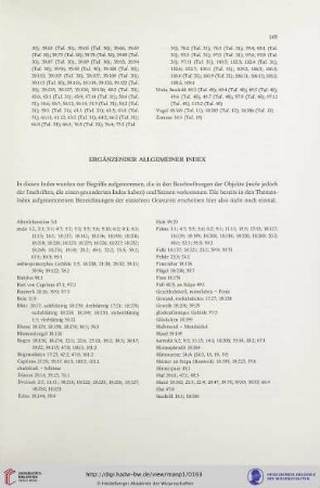 Ergänzender allgemeiner Index