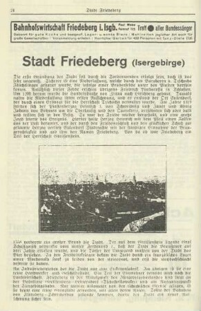 Stadt Friedeberg (Isergebirge)