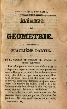 Élemens de géométrie : d'après les élemens de Clairaut, suivis de l'usage de quelques instrumens de mathématiques, équerre, rapporteur, compas de proportion, etc., [2]