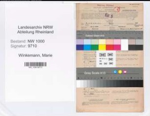 Entnazifizierung Marie Winkemann, geb. 19.04.1899 (Verw.Angestellte)
