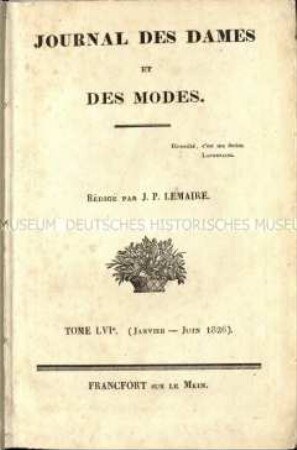 Modezeitschrift. 56. Jahrgang 1826