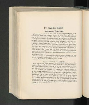IV. Geistige Kultur.