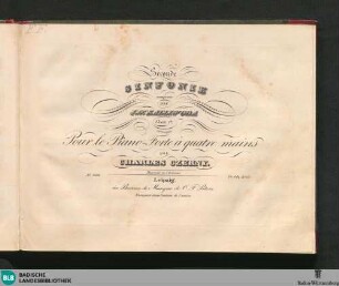 Seconde Sinfonie : Oeuv. 17
