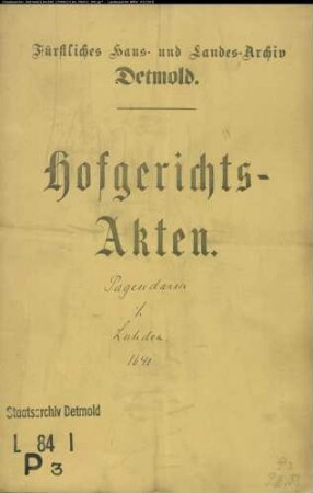 Pagendarm, Henrich zu Herford gegen Albert Luden, Amtschreiber zu Sternberg - Schuldforderung