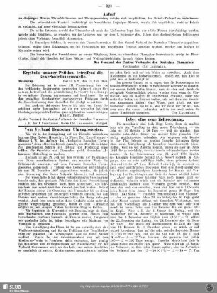 Ergebniss unserer Petition, betreffend die Gewerbeordnungsnovelle