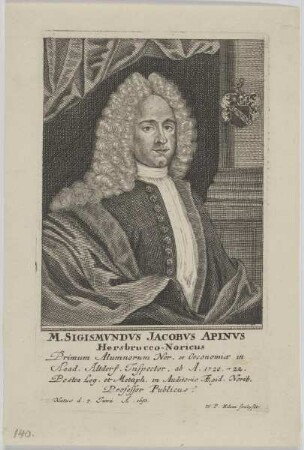Bildnis des Sigismundus Jacobus Apinus