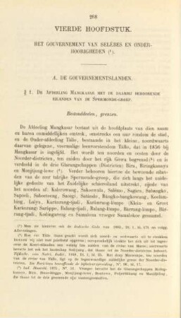 Vierde hoofdstuk. Het gouvernement van Selébes en onderhoorigheden