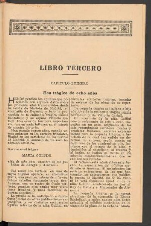 Capítulo primero : Una trágica de ocho años