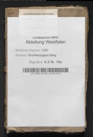 Budget der Mairie Clarholz. (Nachakten der Landesdirektion)