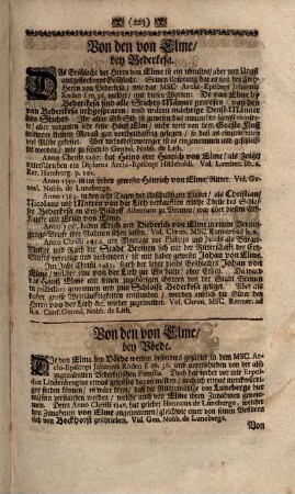 Von den von Elme, bey Börde.