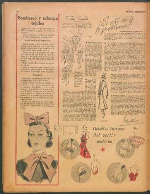 Detalles íntimos del vestir moderno [Dibujos]