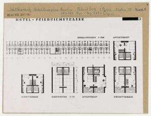Wettbewerb Hotel-Komplex Berlin. Berlin, Mitte, Friedrichstraße/Clara-Zetkin-Strasse