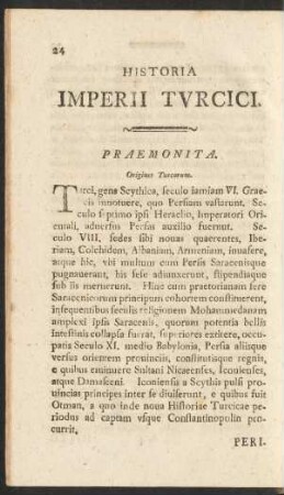 Historia Imperii Turcici