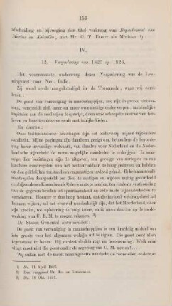 IV. 12. Vergadering van 1825 op 1826