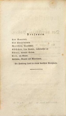 Theodor Körners sämmtliche Werke, 2. Dramatische Beyträge ; 2