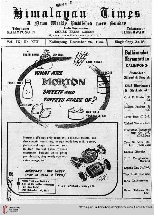 No. XIX (25 December 1955)