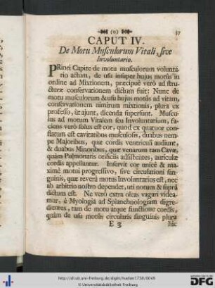 Caput IV. De Usu Musculorum Vitali, sive Involuntario.