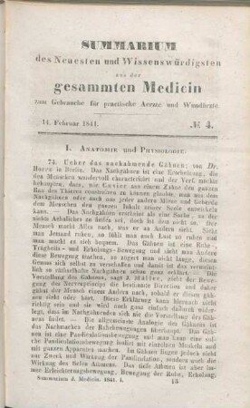 14. Februar 1841. No. 4.