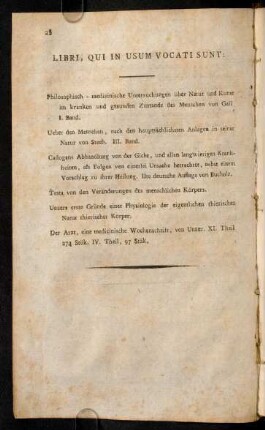 28-28, Libri, Qui In Usum Vocati Sunt