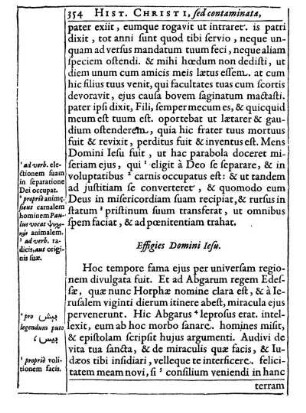 Effigies Domini Iesu.