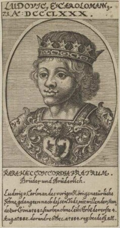 Bildnis von Ludovicus und Carolomannus, Könige des Westfränkischen Reiches