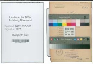 Entnazifizierung Karl Dieckhoff , geb. 31.10.1901 (Textilkaufmann)
