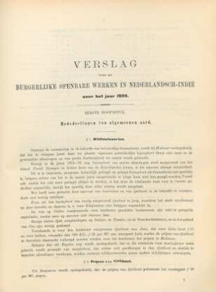 Eerste hoofdstuk. Mededeelingen van algemeenen aard