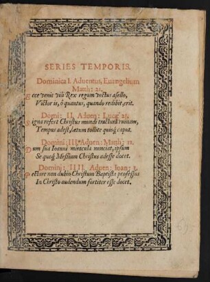 Series Temporis.