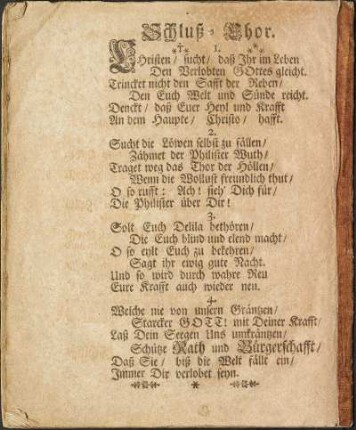 Schluß-Chor