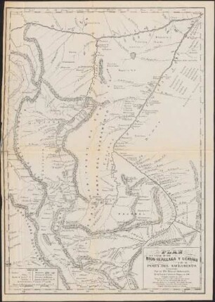 Plan del curso de los Rios Huallaga Y Ucayali y de la Pampa del Sacramento
