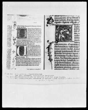 Avenares, Astrologische Handschrift — Buchseite mit Miniaturen und historisierte Initiale, Folio 25verso