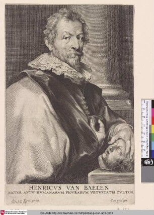 Henricus van Baelen [Porträt des Malers Hendrick van Balen; Hendrick van Balen; Portret van de schilder Hendrik van Balen (I)]