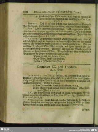 Dominica XX. post Trinitatis. Matth. XXII.