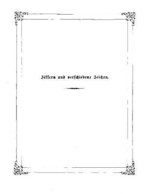 Ziffern und verschiedene Zeichen
