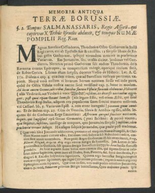 Memoria Antiqua Terrae Borussiae.