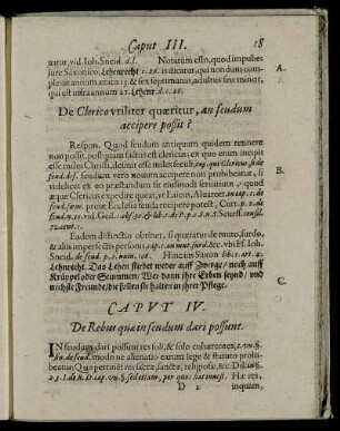 Caput IV. De Rebus quæ in feudum dari possunt.
