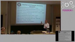 Welcome Word Backup and Disaster Recovery devroom: Introduction and welcome word