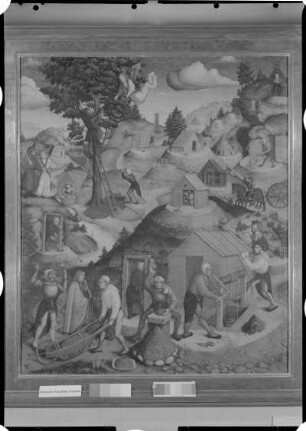 Silberbergbau, Bergaltar, Annaberg, 1521