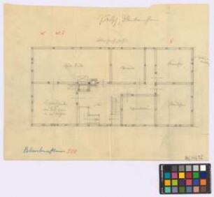 Blankenstein (Kreis Meißen): Hof Pötsch. Wohnhaus (Grundriss des Obergeschosses)