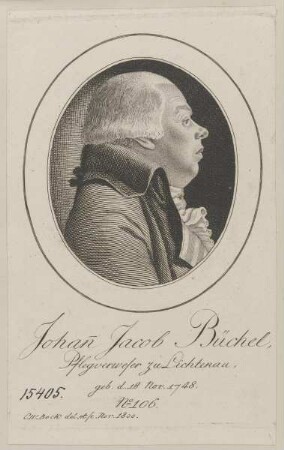 Bildnis des Johann Jakob Büchel
