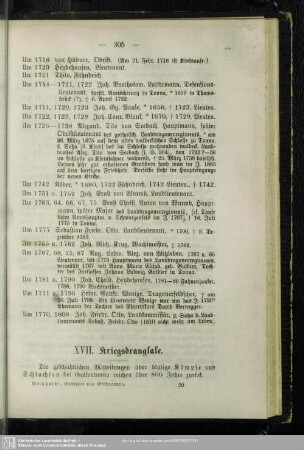 XVII. Kriegsdrangsale