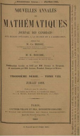 Juillet 1889.
