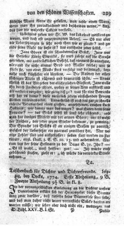 Taschenbuch für Dichter und Dichterfreunde. Abt.1.2.