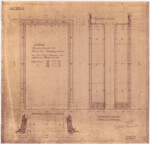 Dienstwohnung des Reichsaußenministers Joachim von Ribbentrop, Berlin-Mitte Umbau: Fenstertüren im Empfangszimmer