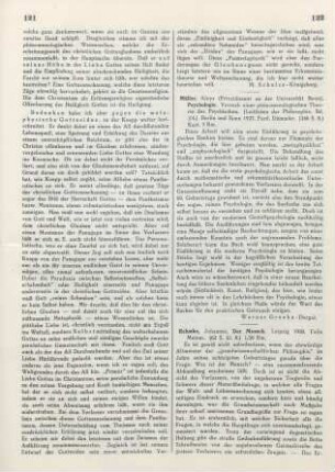 122 [Rezension] Müller, Aloys, Psychologie