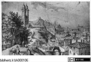 Santissima Trinità dei Monti vom Pincio aus